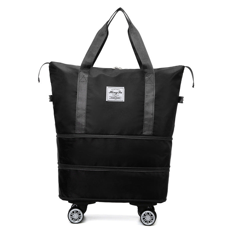 New Universal Wheel Travel Bag With Double-layer Dry And Wet