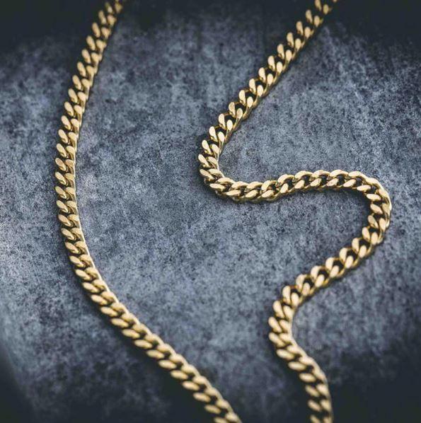 Solid Steel Heavy Franco Chain 3x3mm