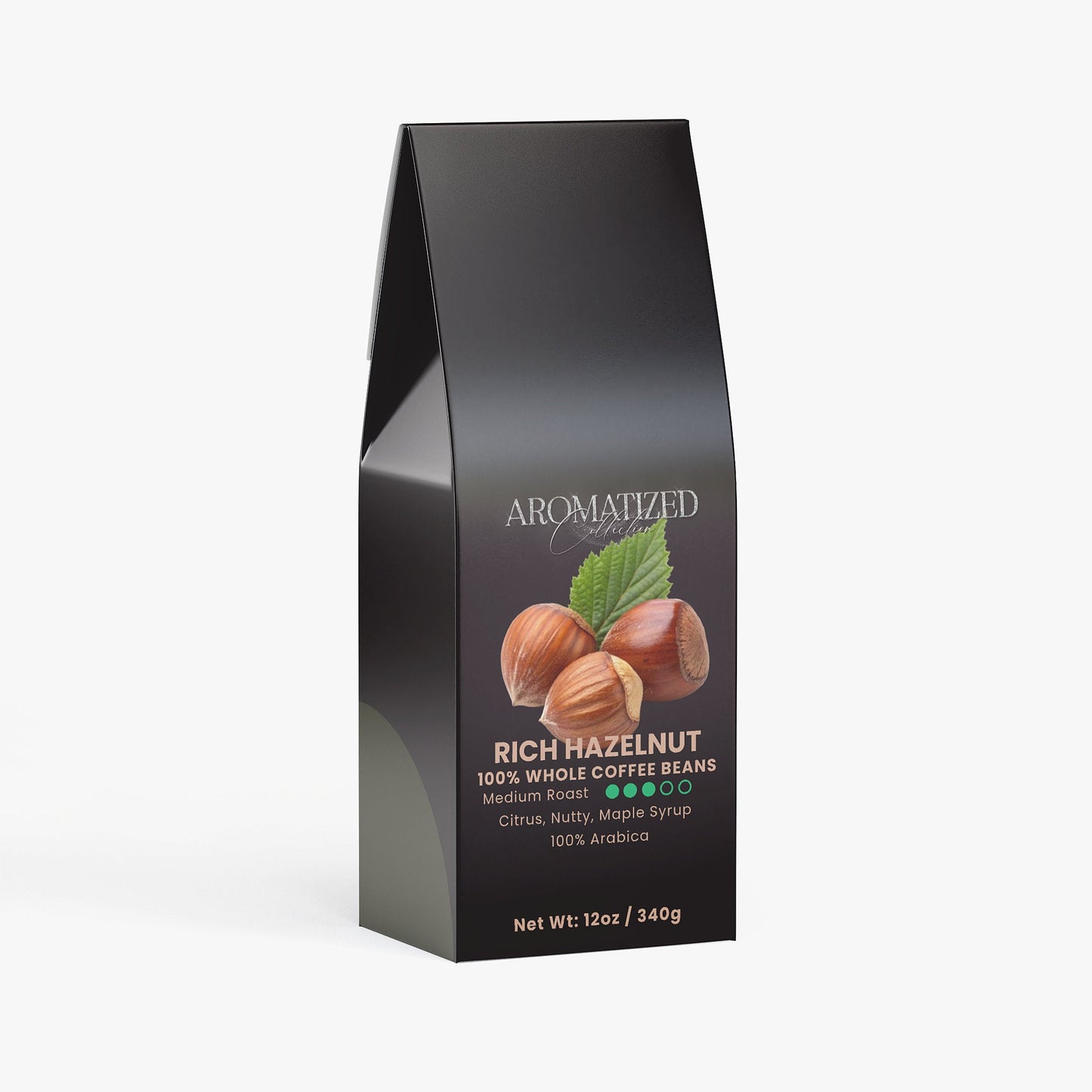 Rich Hazelnut Coffee (Medium Roast) Citrus, Nutty, Maple Syrup Flavor