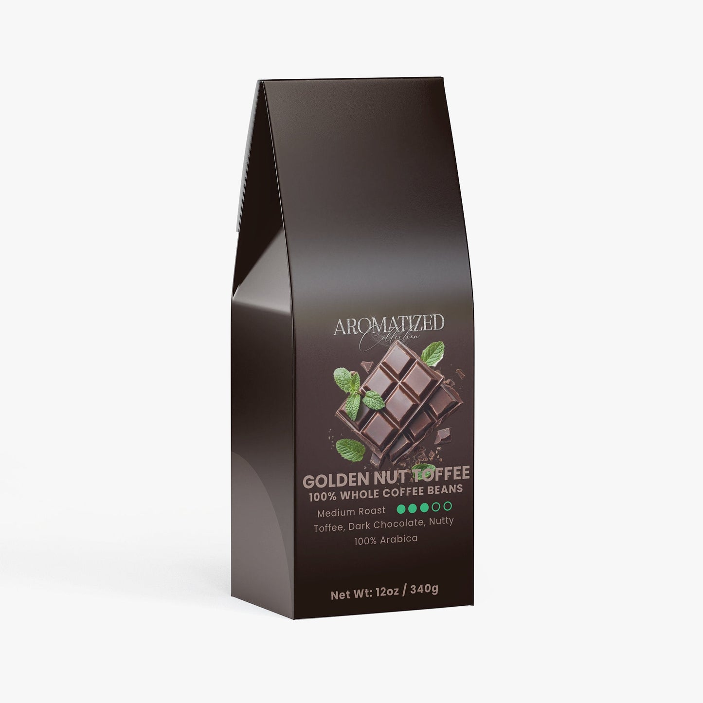 Golden Nut Toffee Coffee (Medium Roast) Toffee, Dark Chocolate, Nutty