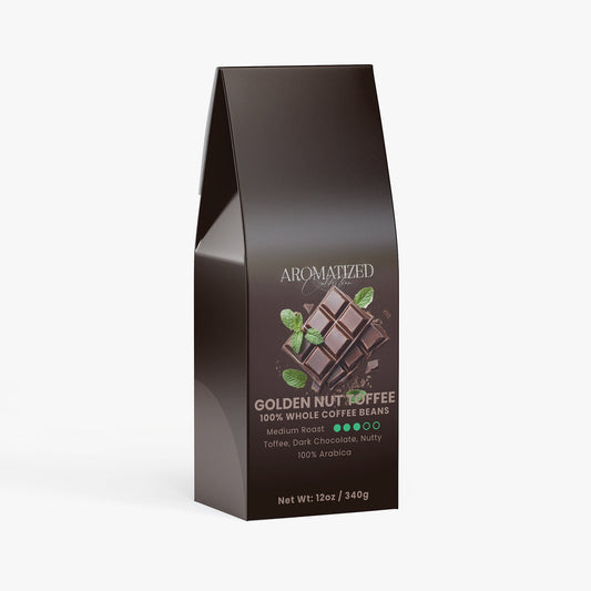 Golden Nut Toffee Coffee (Medium Roast) Toffee, Dark Chocolate, Nutty