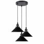 Black Metal Cone Shade Pendant Light Fixture~3393