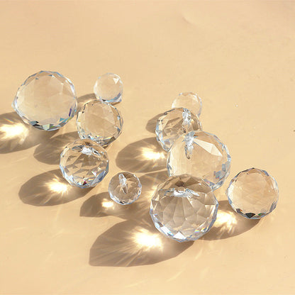 20/30/40/50mm Clear Crystal Feng Shui Lamp Ball Prism Rainbow Sun