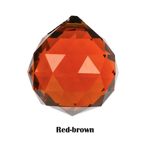 20/30/40/50mm Clear Crystal Feng Shui Lamp Ball Prism Rainbow Sun