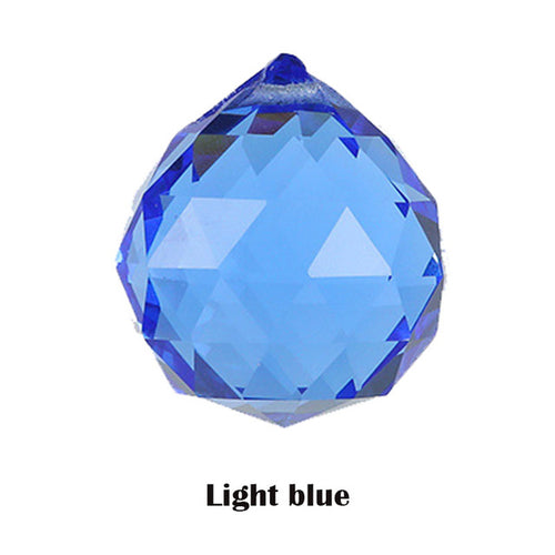 20/30/40/50mm Clear Crystal Feng Shui Lamp Ball Prism Rainbow Sun