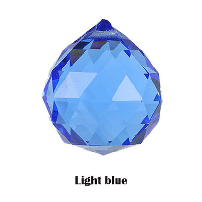 20/30/40/50mm Clear Crystal Feng Shui Lamp Ball Prism Rainbow Sun