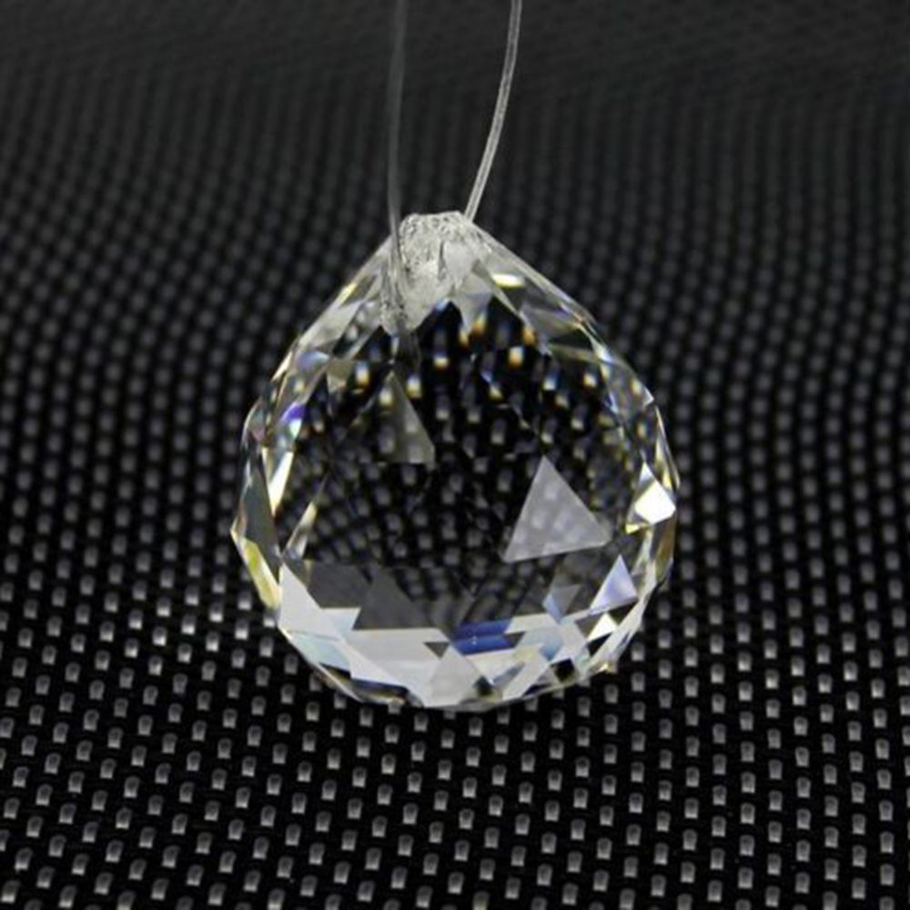 20/30/40/50mm Clear Crystal Feng Shui Lamp Ball Prism Rainbow Sun
