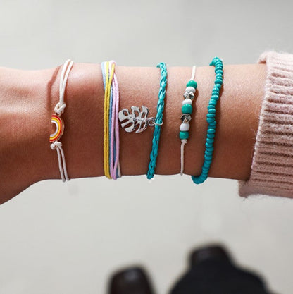 Rainbow Fun Color Anklet Bracelet