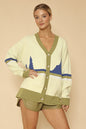 Retro mountain vista knit cardigan