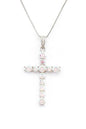 CZ Cross Pendant Necklace