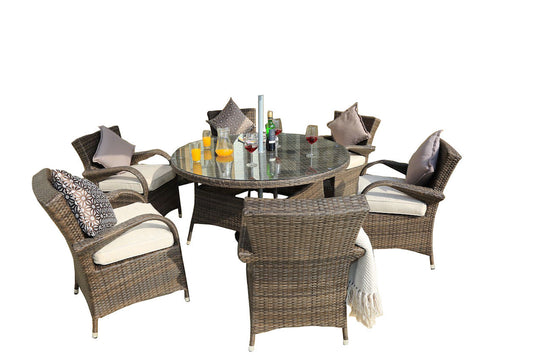 7 Piece Outdoor Dining Set with Chairs
