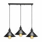 Black Metal Cone Shade Pendant Light Fixture~3393