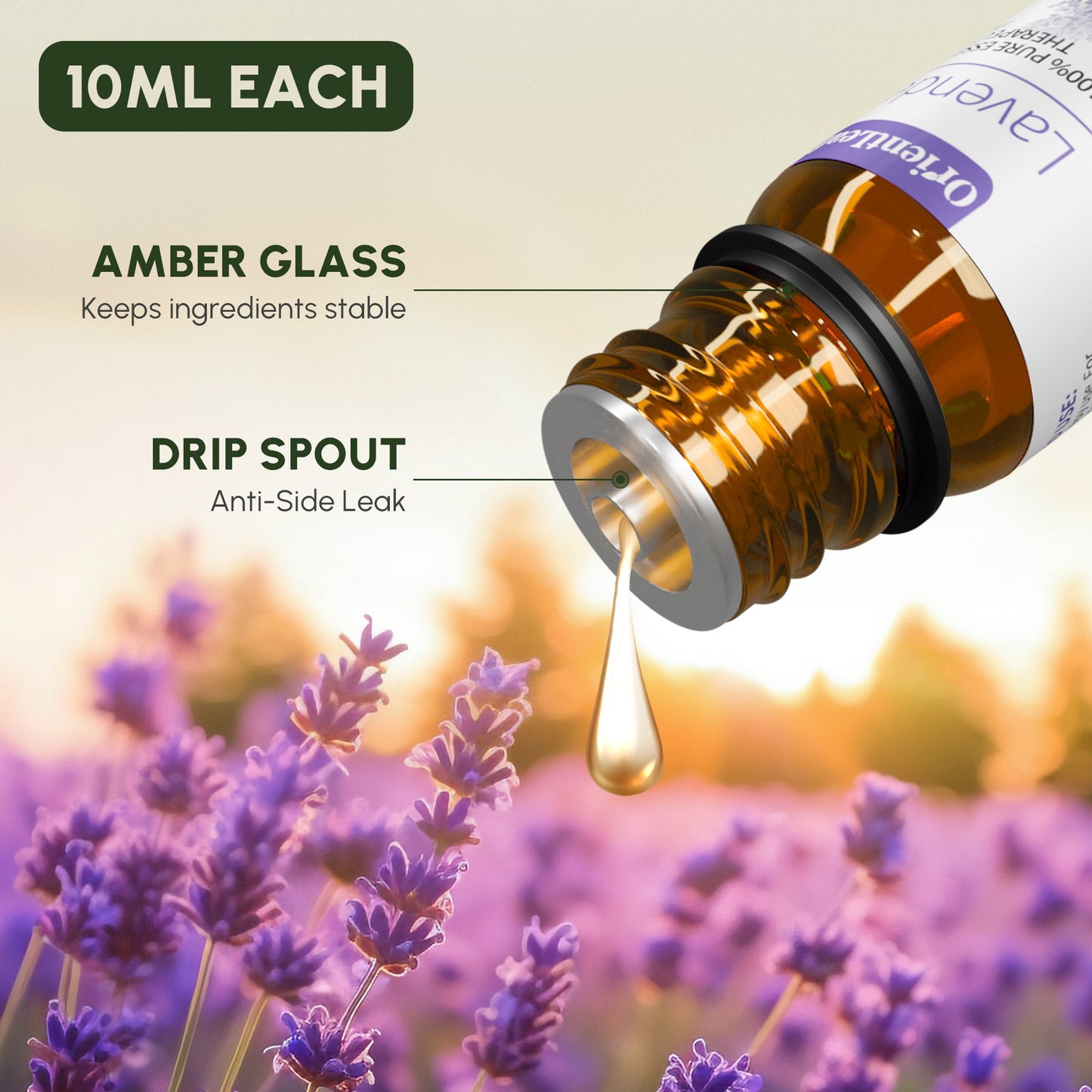 Essential Oils for Diffusers, 100% Natural Plant Extracts Six Scents