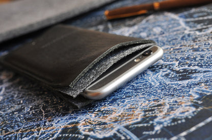 Leather iPhone Wrap Case