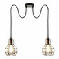 Metal Cage 2 Way Spider Hanging Light~3390