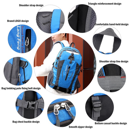 40L Men Women Travel Backpack Rucksack Camping Laptop Hiking School