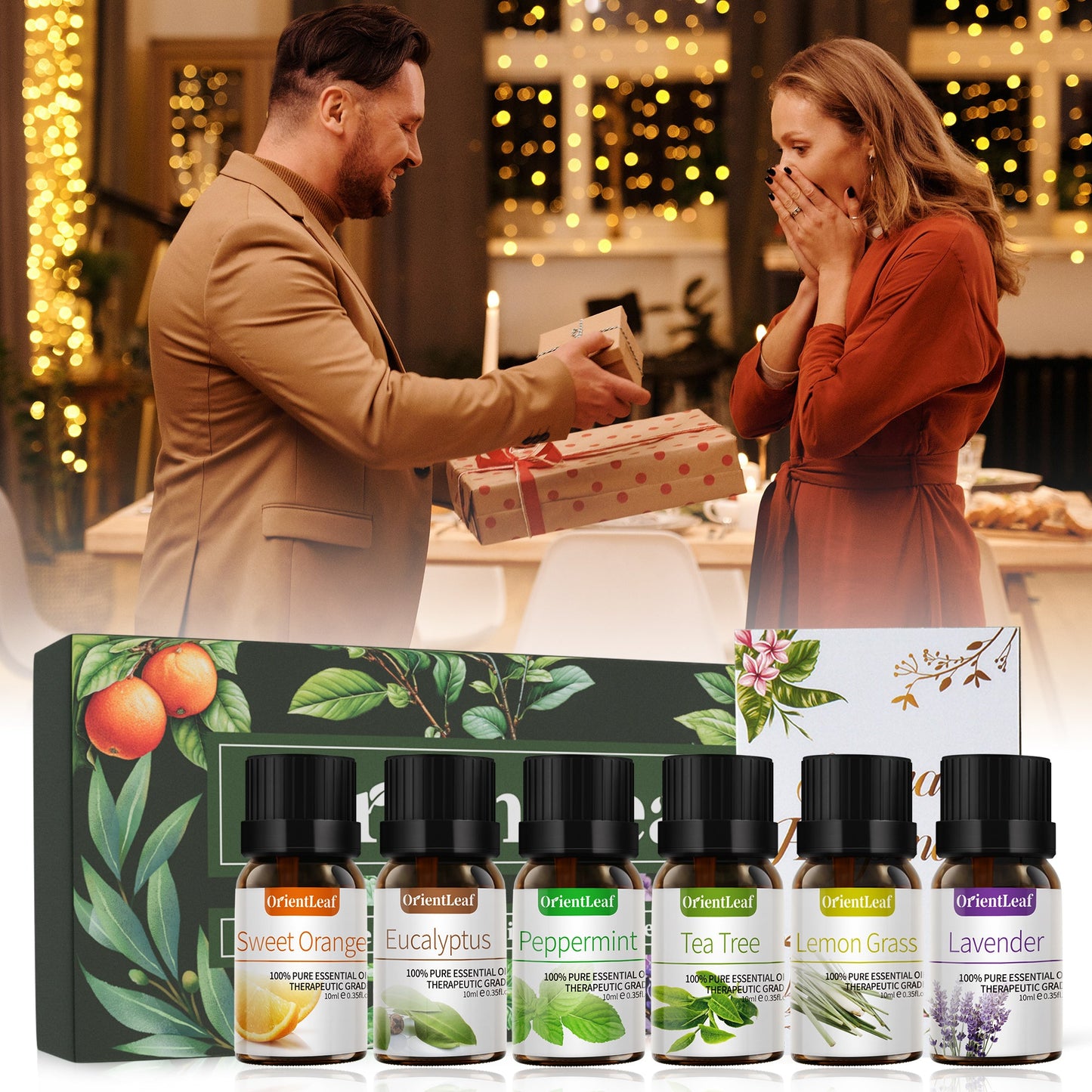 Essential Oils for Diffusers, 100% Natural Plant Extracts Six Scents