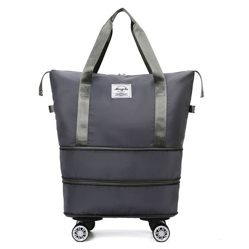 New Universal Wheel Travel Bag With Double-layer Dry And Wet
