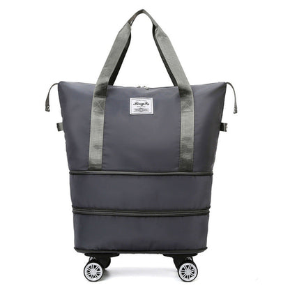 New Universal Wheel Travel Bag With Double-layer Dry And Wet