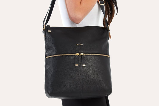 Classic Leather Zip Tote