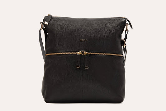 Classic Leather Zip Tote