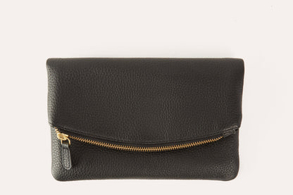 Leather Flap Style Clutch