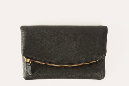 Leather Flap Style Clutch