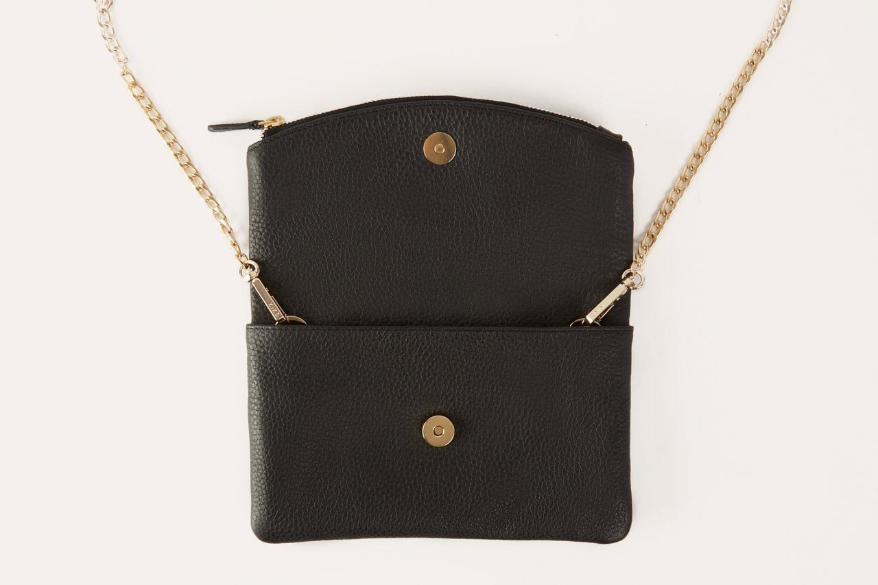 Leather Flap Style Clutch