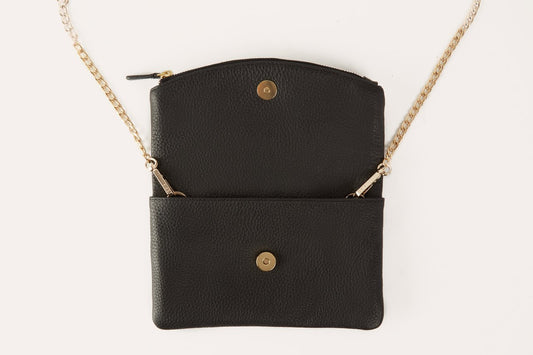 Leather Flap Style Clutch