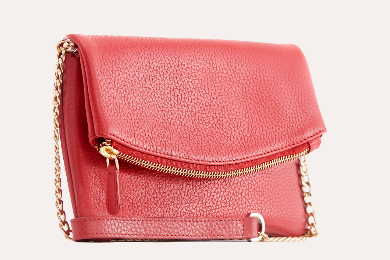 Leather Flap Style Clutch