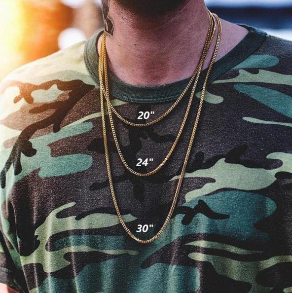 Solid Steel Heavy Franco Chain 3x3mm