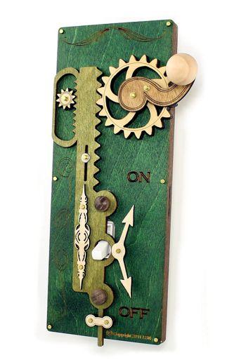 Single Rack & Pinion Switch Plate Green 8000E