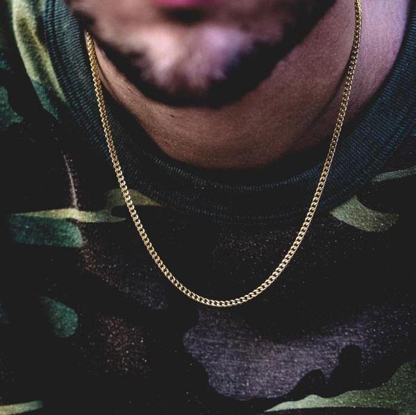 Solid Steel Heavy Franco Chain 3x3mm