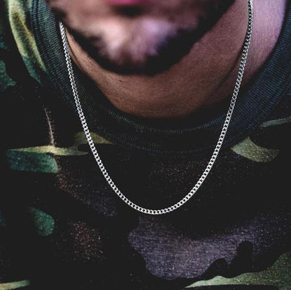 Solid Steel Heavy Franco Chain 3x3mm