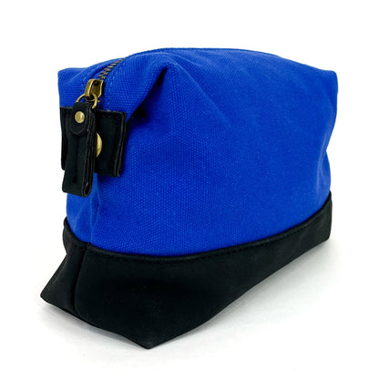 Travel Toiletry Bag - Eternal Optimist in Cobalt Blue