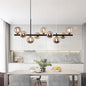 Nordic Modern LED Pendant Gold Light Glass Ball 11 Heads Hanging Lamp