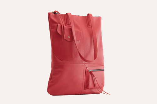 Fold n Hold Leather Tote
