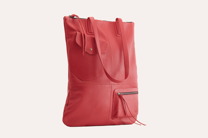 Fold n Hold Leather Tote
