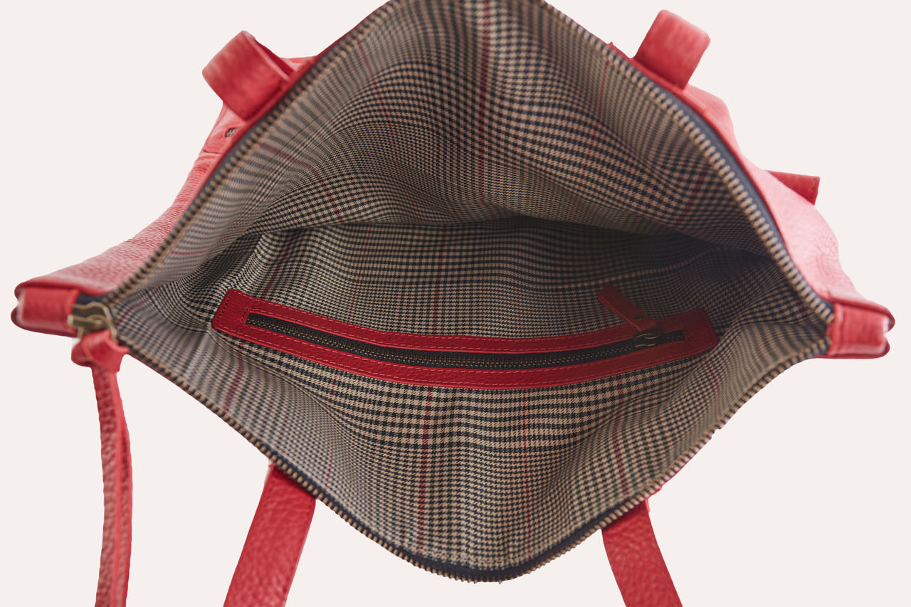 Fold n Hold Leather Tote