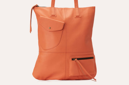 Fold n Hold Leather Tote