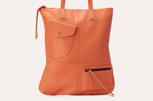 Fold n Hold Leather Tote