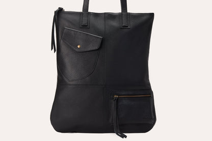 Fold n Hold Leather Tote