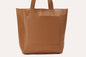 Journalist Style Leather Tote Bag