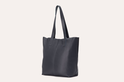 Journalist Style Leather Tote Bag