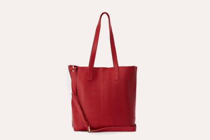 Journalist Style Leather Tote Bag