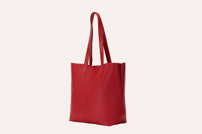 Journalist Style Leather Tote Bag