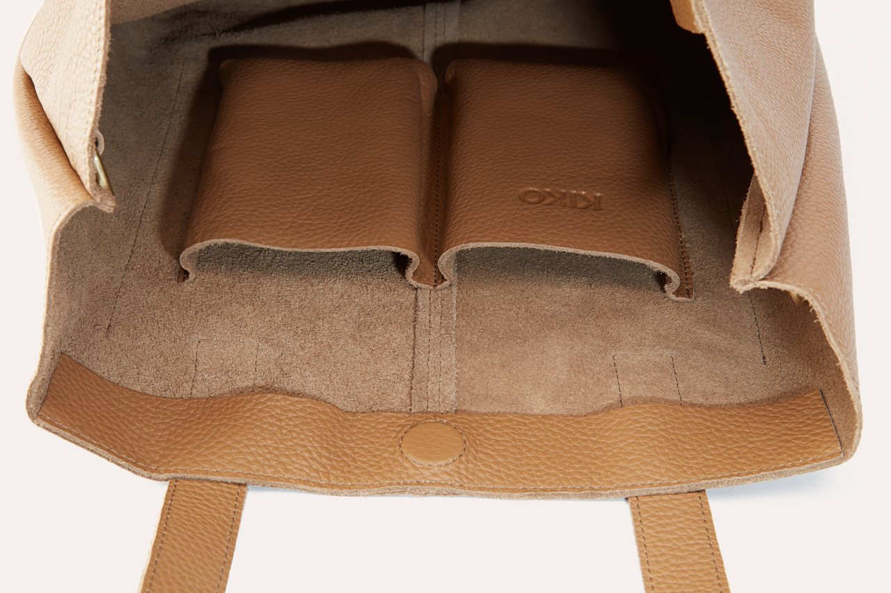 Journalist Style Leather Tote Bag