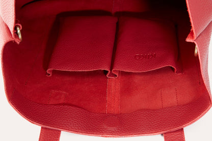 Journalist Style Leather Tote Bag