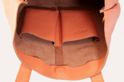 Journalist Style Leather Tote Bag