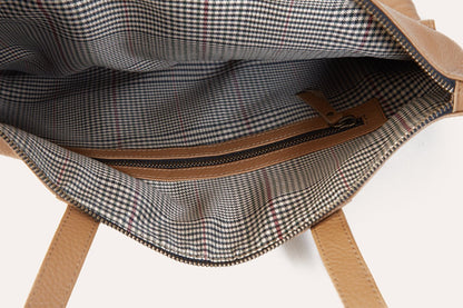 Fold n Hold Leather Tote